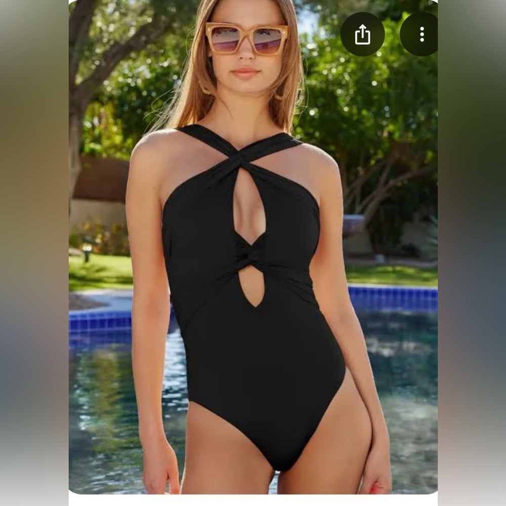NWT BECCA Swimsuit! Black size small